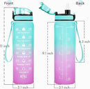 Enerbone Water Bottle, Leakproof BPA & Toxic Free, Motivational Water Bottle with Times to Drink and Straw, Fitness Sports Water Bottle with Strap for Office, Gym, Outdoor Sports by CozyNest Decor