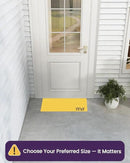 DEXI Front Door Mats Outside Entrance, 17x36 Rubber Waterproof Dirt Trapping Entry Mat for Entryway, Heavy Duty Non-Slip Low-Profile Welcome Doormat All Weather for Patio, Black by CozyNest Decor