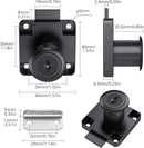 Tanice 4 Pack Furniture Lock Zinc Alloy Cam Security Lock Keyed Alike Cylinder Cupboard Drawer Lock with 8 Keys for Door Cabinet Mailbox Drawer Cupboard Household Office, Black by TinyTreasures Baby Boutique