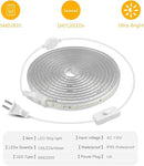 Outdoor LED Rope Light Waterproof, AC 110V,1800LEDs,3500k LED Strip Lights 15M/49.2ft Fexible LED Tape Light for Garden, Patio, Indoor Outdoor Decoration by GreenHaven Gardens