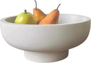 OAKOA Concrete Fruit Bowl for Kitchen Counter - Large Decorative Bowls for Home Decor - Modern Key Bowl for Entryway Table - Pedestal Bowl for Keys by CozyNest Decor