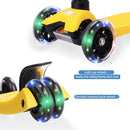 3 Wheel Scooter for Kids Ages 6-12,Kids Scooter with Light Up Wheels, Sturdy Deck Design, and 4 Height Adjustable Suitable for Kid Ages 3-12 by TinyTreasures Baby Boutique