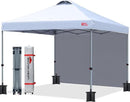 MASTERCANOPY Durable Pop-up Canopy Tent with 1 Sidewall (8'x8',White) by GreenHaven Gardens