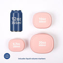 BLUE GINKGO Nesting Silicone Containers - Set of 3 Hard-Shell Silicone Food Storage Containers | BPA Free, Airtight, Dishwasher and Freezer Safe (6.7oz, 10oz, 20oz) - Pink by TinyTreasures Baby Boutique