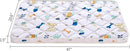 Baby Bassinet Mattress 47x 23.6 inches- Firm Support and Comfort Premium Foam,Noiseless and Odorless,Hypoallergenic Small Crib Mattress, Fits Moses Basket, Dual Sided with Soft Breathable Fabric by TinyTreasures Baby Boutique