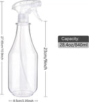 Plastic Spray Bottles Empty Spray Bottle 28.4oz Heavy Duty Spraying Bottles Mist/Stream Water Bottle for Cleaning Solutions, Plants, Pet, Essential Oils, Hair (Clear4) by GreenHaven Gardens