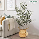 Basket Planter – Seagrass Plant Pot for Artificial Olive Tree, Decorative 6-7 Inch Indoor Wicker Pot with Handles (Original, Small) by GreenHaven Gardens