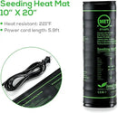 MET Certified 6 Pack Seedling Heat Mat, Seedfactor Waterproof Durable Germination Station Heat Mat, Warm Hydroponic Heating Pad for Indoor Home Gardening Seed Starter by GreenHaven Gardens
