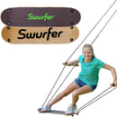 Swurfer TreeSkate Skateboard Swing, Outdoor Stand Up Surf Swing, Holds Up to 200 lbs, Ages 6 and Up, Adjustable Handles, Grip Tape, Kids Outdoor Play Equipment for Children and Adults (Waves) by TinyTreasures Baby Boutique