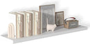 48 Inch Floating Shelf 1 Pack Large Floating Shelves for Wall No Drilling Accessories Included Deep Wall Shelves for Living Room Kitchen Farmhouse 48" W x 12" D x 1.2" White by CozyNest Decor
