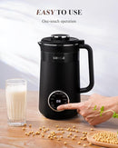 32oz Automatic Soy Machine for Homemade Almond, Oat, Coconut, Soy, Plant Based Milks and Non Dairy Beverages with Delay Start/Keep Warm/Self-Cleaning/Boil Water, Black by TinyTreasures Baby Boutique