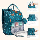 BabbleRoo Diaper Bag Backpack - Baby Essentials, Travel Essentials Baby Bag with Changing Pad, Stroller Straps & Pacifier Case - Unisex, Dino by TinyTreasures Baby Boutique