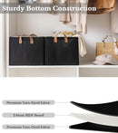 StorageWorks Storage Bins, Fabric Storage Bins for Shelves, Extra Large Storage Baskets with Metal Frame, Closet Baskets and Bins with Handles, Jumbo, Black, 2-Pack by TinyTreasures Baby Boutique