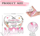 Mothers Day Gifts Best Mom Gifts -Gifts for Mom from Daughter Son - Best Mom Ever Gifts Unique Mother Birthday Acrylic Heart-Shaped Plaque Desk Decorations Present for Mom Christmas Anniversary by CozyNest Decor