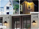 pearlstar Solar Lantern Outdoor 2 Packs Hanging Light Metal Solar Lamp with Warm White Edison Bulb Design for Garden Yard Patio Proch Decor(Black) by CozyNest Decor