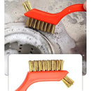 Wire Scratch Brush Set Soft Grip for Rust, Dirt & Paint Scrubbing with Deep Cleaning (18, 18PCS - Brass Wire) by CozyNest Decor