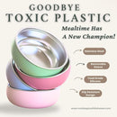 Monkey Proof™ Non-Toxic Stainless Steel Child Bowl 5” with Non-Slip Silicone Shell, (Set of 4 bowls) Unbreakable, Mess Free Feeding for Babies, Toddlers, Kids, BPA free (Sage Green) by TinyTreasures Baby Boutique