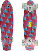 Skateboards Complete 22 Inch Mini Cruiser Retro Skateboard for Kids Boys Youths Beginners by TinyTreasures Baby Boutique