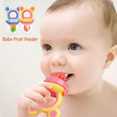 Baby Solids/Frozen Fruit Feeder Pacifier, Infant Teether Toy 4M+, BPA-Free Silicone Pouch & Nipple, Safely Introduce Solids, Teething Relief, 2-Pack (Mickey - Blue Yellow, S/M/L) by TinyTreasures Baby Boutique
