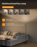 TROND Floor Lamp, 5000LM Super Bright Sky LED Modern Torchiere Standing Lamp, 3000K Warm White Light, 5-Level Dimmable, Modular 71 in Tall Pole Light, 30-Minute Timer for Living Room, Bed Room by CozyNest Decor