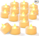 BEICHI Flameless LED Tea Lights - 100 Pack Battery Operated Flickering Fake Candles for Wedding, Halloween, Christmas & Diwali - Warm Yellow by GreenHaven Gardens