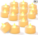 BEICHI Flameless Candles, 50Pack Battery Operated Candles, LED Tea Lights Candles Battery Operated, Flickering Fake Candles for Wedding Halloween Christmas Diwali- Warm Yellow by GreenHaven Gardens