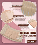 FITTOO Maternity Belt Back Support Belly Band Pregnancy Belt Support Brace Abdominal Binder Waist Support Beige L by TinyTreasures Baby Boutique
