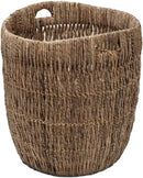 KOUBOO Madras Planter Basket, Plant Container, Tree Planter, Basket Front Door, Decorative Plants Pot, Woven Options for Every Space, Dark Brown, Large by CozyNest Decor