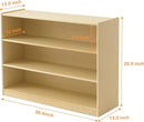 Kids Bookshelf and Toy Storage Shelf, Wooden Montessori Bookshelf, 3-Tier Toy Shelf, 30in Birch Children Bookcase, Classroom Furniture, Book Shelf for Kids Room, Nursery, Playroom by TinyTreasures Baby Boutique