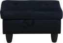 Ottoman Rectangular Storage Ottoman Bench, Flannel Footrest Stool Footstool with Lid for Living Room, Bedroom, Entryway, Brown, 28.5"x19"x17.5" by CozyNest Decor