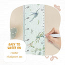 Personalized Name Growth Chart for Wall, Eucalyptus Leaves Canvas Height Chart for Kids Baby Child Toddler Boys Girls, Canvas&Wood Growth Chart for Wall Room Nursery Decor,Easy Care by TinyTreasures Baby Boutique