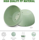 10 inch Hanging Planters for Outdoor Indoor Plants with Drainage Holes and Chain, 2 Pack Round Hanging Flower Pots for Garden Home Porch Decor,Green by CozyNest Decor