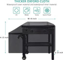 5003 Hard Cover for Blackstone 28" Griddle, and 1529 Heavy Duty Grill Cover for Blackstone 28" Griddle, Black by GreenHaven Gardens
