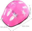 Totority Kids Helmet Knee Elbow Pads: 7pcs Children Skating Helmet Skateboard Knee Gear Wrist Cuff Elbow Protectors Pink by TinyTreasures Baby Boutique