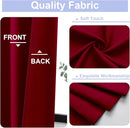 Simplebrand Ava Red Blackout Curtains for Bedroom 63 Inch Length 2 Panels Set, Nursery Thermal Insulated Energy Saving Rod Pocket Window Treatment Curtains Blackout Drapes, W40 x L63 Inch, Red by TinyTreasures Baby Boutique