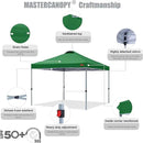 MASTERCANOPY Durable Pop-up Canopy Tent with Roller Bag (10x10, Forest Green) by GreenHaven Gardens