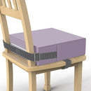 Toddler Booster Seat for Dining Table, PU Washable Double Safe Straps Non-Slip Bottom Booster Seat Cushion, Strong Support Portable Travel Booster Seat for Chair (Purple) by TinyTreasures Baby Boutique
