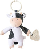 Copper Pearl On-The-Go Plush: Clip On Baby Toys for Travel, Soft Stuffed Cow Plush with Teether for Sensory Development - Colby Cow by TinyTreasures Baby Boutique