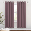 NICETOWN Blackout Window Curtains & Drapes 72" Long - Grommet Room Darkening Thermal Insulated Window Treatments Voice Reducing for Bedroom/Living Room (2 Panels, 46 x 72 Inch, Dry Rose) by TinyTreasures Baby Boutique