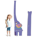 Personalized Name Growth Chart for Kids, Elephant Patchwork Wooden Height Chart for Wall Decor, Custom Height Ruler, Baby Boy Girl Measurement Ruler for Bedroom Playroom, Easy to Mark by CozyNest Decor