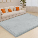 ACOMOPACK Baby Play Mat for Floor,1.3" Thick Memory Foam Area Rug for Living Room,Soft Velvet Crawling with Non-Slip Bottom for Kid,Toddler,79"×118" Tummy Time Nursery Rugs,Yoga（Light Grey） by CozyNest Decor