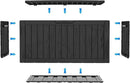 90 Gallon Waterproof Outside Storage Box - Patio Storage & Outdoor Deck Box, All-Weather Resin Chest for Pool/Garden Accessories, Lockable UV-Resistant, Jet Black