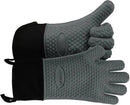 GEEKHOM BBQ Gloves Heat Resistant Oven Mitts - Silicone Grilling Gloves with 14" Long Arm Protection - Waterproof Pot Holder Non-Slip for Men & Women, Kitchen Cooking, Baking, Camping, Gray by GreenHaven Gardens