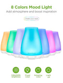InnoGear Essential Oil Diffuser with Oils, 100ml Aromatherapy Diffuser with 6 Essential Oils Set, Aroma Cool Mist Humidifier Gift Set, White by TinyTreasures Baby Boutique