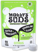 Molly's Suds Dishwasher Powder | Clean Dishwasher Detergent, Cuts Grease & Rinses Clean (Residue-Free) for Sparkling Dishes | 60 Loads (Citrus) by CozyNest Decor