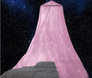 BCBYou Bed Canopy Mosquito Net with Fluorescent Stars Glow in Dark for Baby, Kids, and Adults, for Cover The Baby Crib, Kid Bed, Girls Bed Or Full Size Bed (Pink) by TinyTreasures Baby Boutique