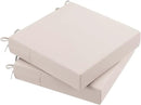 AAAAAcessories Outdoor Seat Cushions for Chairs, Waterproof, Fade-Resistant Patio Furniture Replacement Cushions, 20" x 20" x 3", Set of 2, Khaki Beige by GreenHaven Gardens