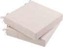 AAAAAcessories Outdoor Seat Cushions for Chairs, Waterproof, Fade-Resistant Patio Furniture Replacement Cushions, 21" x 21" x 4", Set of 2, Khaki Beige by GreenHaven Gardens