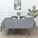 sancua Rectangle Tablecloth - 54 x 120 Inch - Water Resistant Spill Proof Washable Polyester Table Cloth, Decorative Fabric Table Cover for Dining Tables, Buffet Parties and Camping, Light Grey by CozyNest Decor