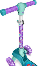 Jetson Character Kids Kick Scooter, LED Lights on Stem & Light-Up Wheels, Lightweight Frame, Height-Adjustable Handlebar, Lean-to-Steer System, Easy-Fold Mechanism by TinyTreasures Baby Boutique